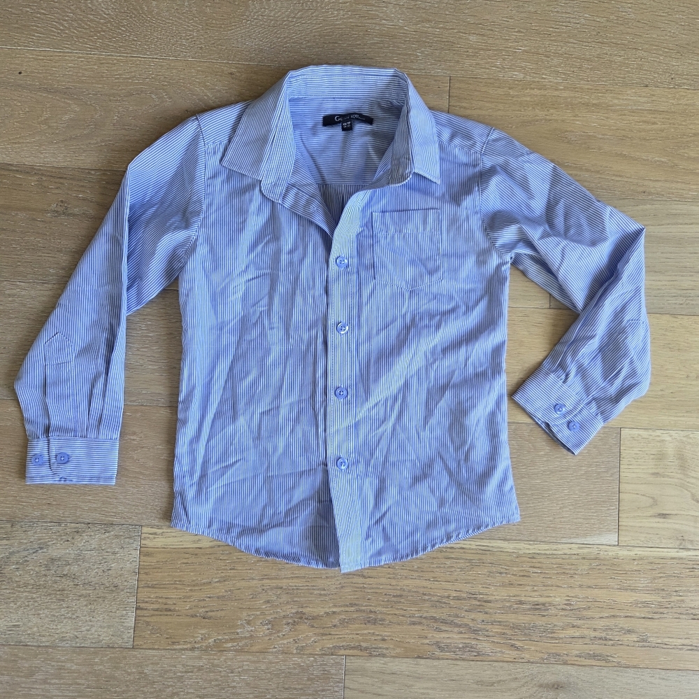 GEORGE | NWOT Light Blue Striped Button Down Shirt